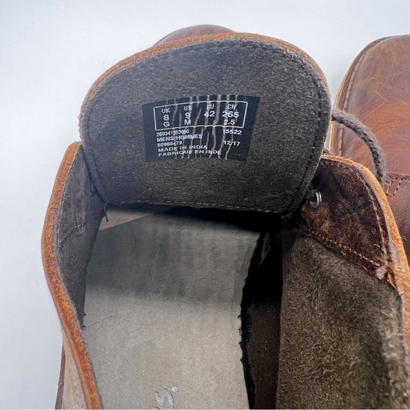 Clarks Buschacre Dark Brown Chukka Lace Up Leather Men's Boots Size 9 - Picture 3 of 7